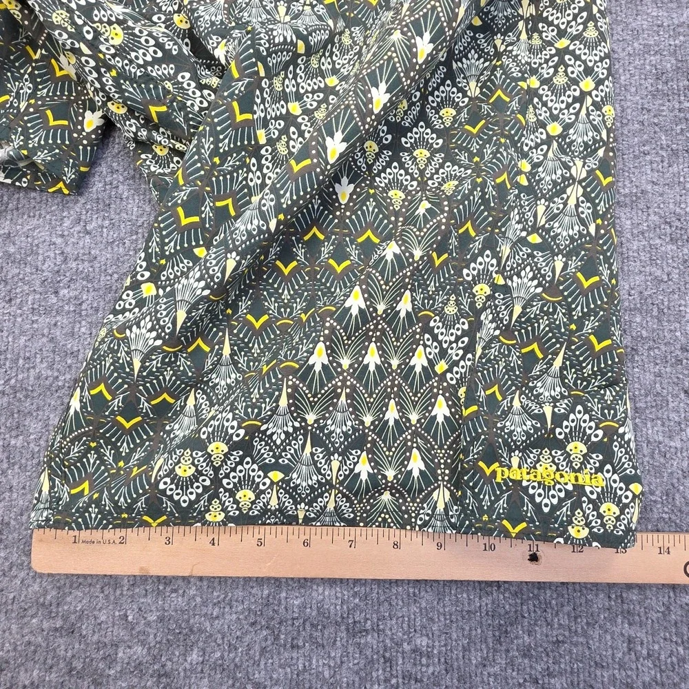 Patagonia Mens Wayfarer Boardshorts 36 Green Floral Swim Shorts Unlined